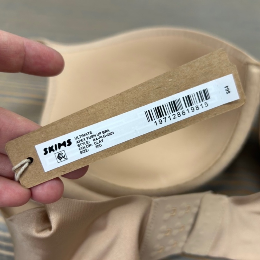 skims ultimate apex push up bra- clay - Picture 2 of 3
